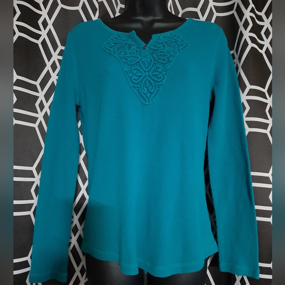Faded Glory long sleeve blouse size L
